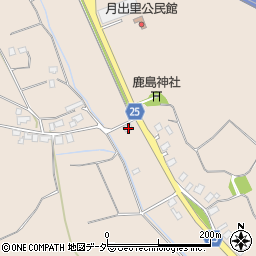 茨城県稲敷市月出里739周辺の地図