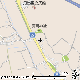 茨城県稲敷市月出里475-1周辺の地図