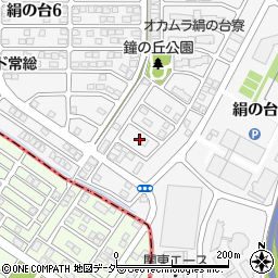 茨城県つくばみらい市絹の台5丁目20周辺の地図