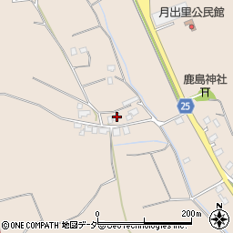 茨城県稲敷市月出里1002周辺の地図