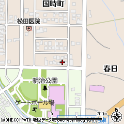 福井県大野市国時町1402周辺の地図