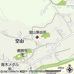 堂山集会所周辺の地図