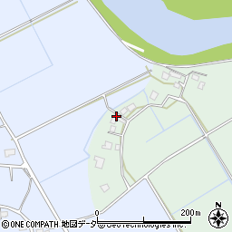 茨城県つくばみらい市平沼周辺の地図
