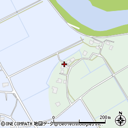 茨城県つくばみらい市平沼周辺の地図
