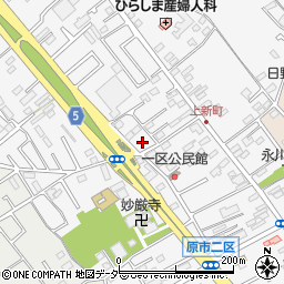 埼玉県上尾市原市1147周辺の地図