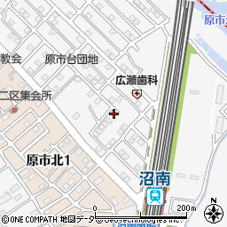 埼玉県上尾市原市2074-7周辺の地図