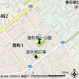 豊町第1公園周辺の地図