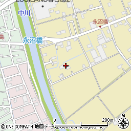 埼玉県春日部市永沼157周辺の地図