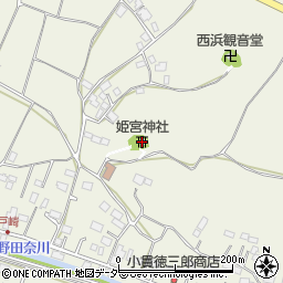 姫宮神社周辺の地図