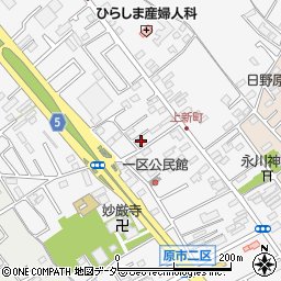 埼玉県上尾市原市1146-3周辺の地図