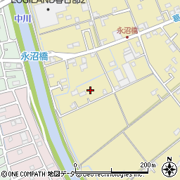 埼玉県春日部市永沼159周辺の地図