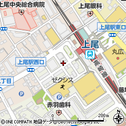カレーハウスＣｏＣｏ壱番屋上尾駅西口店周辺の地図