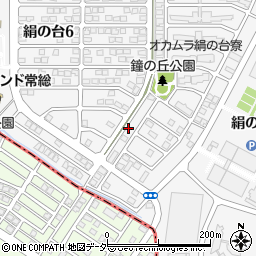 茨城県つくばみらい市絹の台5丁目25周辺の地図