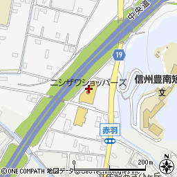三澤珈琲辰野店周辺の地図