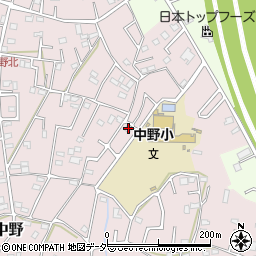 埼玉県春日部市東中野672周辺の地図