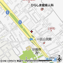 埼玉県上尾市原市1155-3周辺の地図