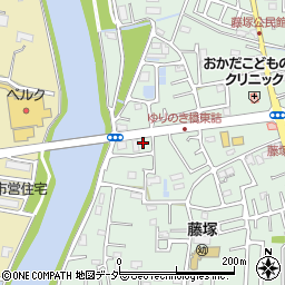 埼玉県春日部市藤塚2921周辺の地図