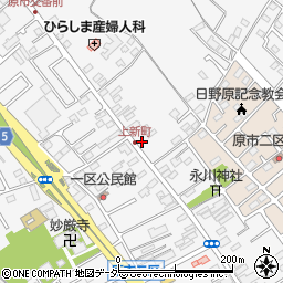 埼玉県上尾市原市1496周辺の地図