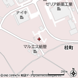 筑波南変電所周辺の地図