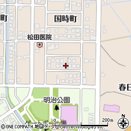 福井県大野市国時町1305周辺の地図