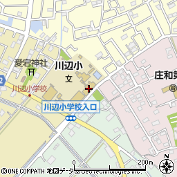 春日部市立川辺小学校周辺の地図