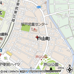 埼玉県坂戸市芦山町周辺の地図