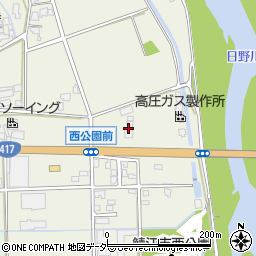 高島石材店夜間周辺の地図