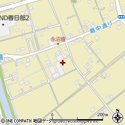 埼玉県春日部市永沼167周辺の地図