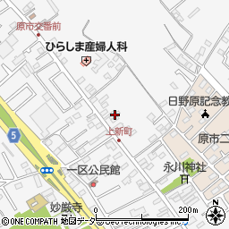 埼玉県上尾市原市1487周辺の地図