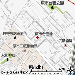 埼玉県上尾市原市1788周辺の地図