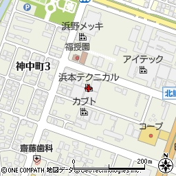浜本テクニカル株式会社　アクティブ事業部周辺の地図