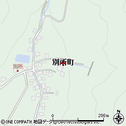 福井県鯖江市別所町周辺の地図