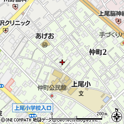 埼玉県上尾市仲町周辺の地図