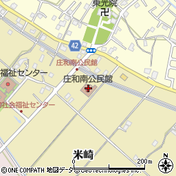 庄和南公民館周辺の地図