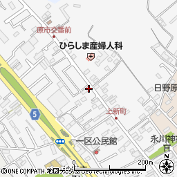 埼玉県上尾市原市1179-3周辺の地図