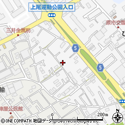 埼玉県上尾市原市1259-17周辺の地図