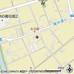 埼玉県春日部市永沼171周辺の地図