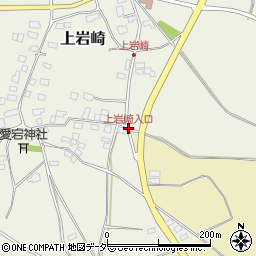 上岩崎入口周辺の地図