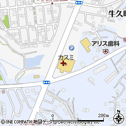 うさちゃんクリーニング　フードスクエア牛久刈谷店周辺の地図