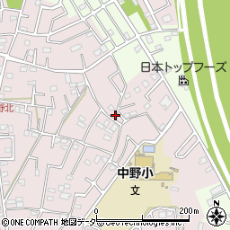 埼玉県春日部市東中野1557周辺の地図