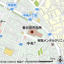 〒344-0000 埼玉県春日部市（以下に掲載がない場合）の地図