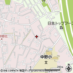 埼玉県春日部市東中野1558周辺の地図
