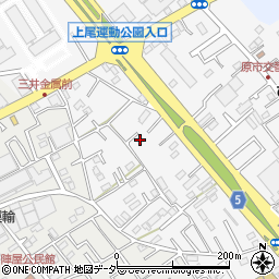 埼玉県上尾市原市1259周辺の地図