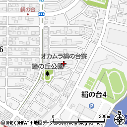 茨城県つくばみらい市絹の台5丁目12周辺の地図