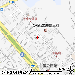 埼玉県上尾市原市1180周辺の地図