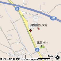 茨城県稲敷市月出里508周辺の地図