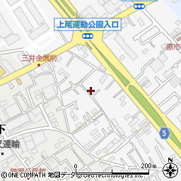 埼玉県上尾市原市1273-3周辺の地図