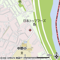 埼玉県春日部市東中野616周辺の地図