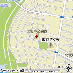 坂戸市立北坂戸公民館周辺の地図