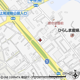 埼玉県上尾市原市1233周辺の地図